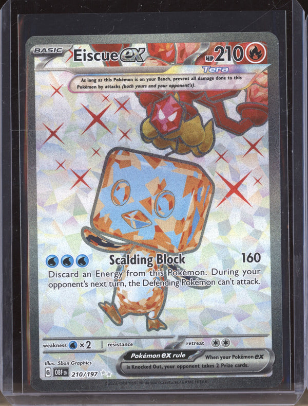 Eiscue ex 2023 Pokemon Obsidian Flames 210 Ultra Rare