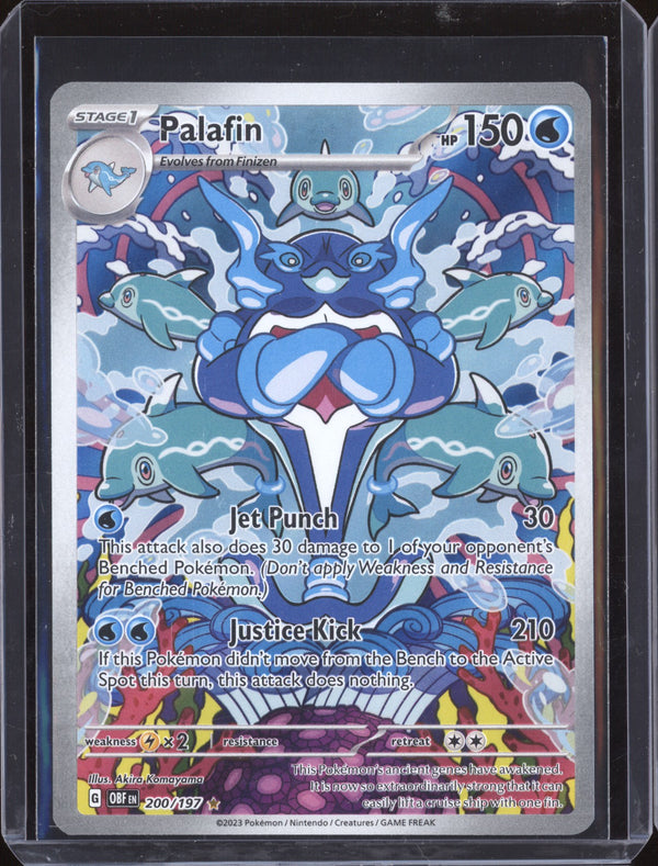 Palafin 2023 Pokemon Obsidian Flames 200 Illustration Rare