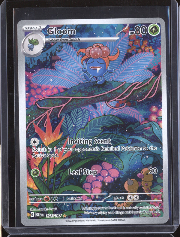 Gloom 2023 Pokemon Obsidian Flames 198 Illustration Rare