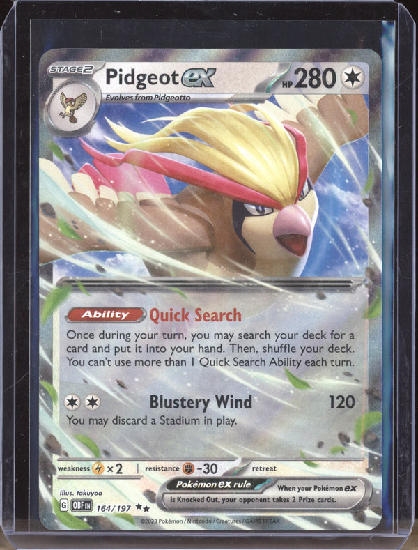 Pidgeot ex 2023 Pokemon Obsidian Flames 164 Double Rare