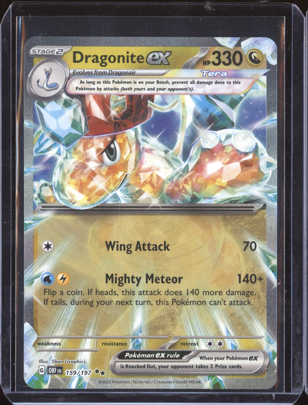 Dragonite ex 2023 Pokemon Obsidian Flames 159 Double Rare