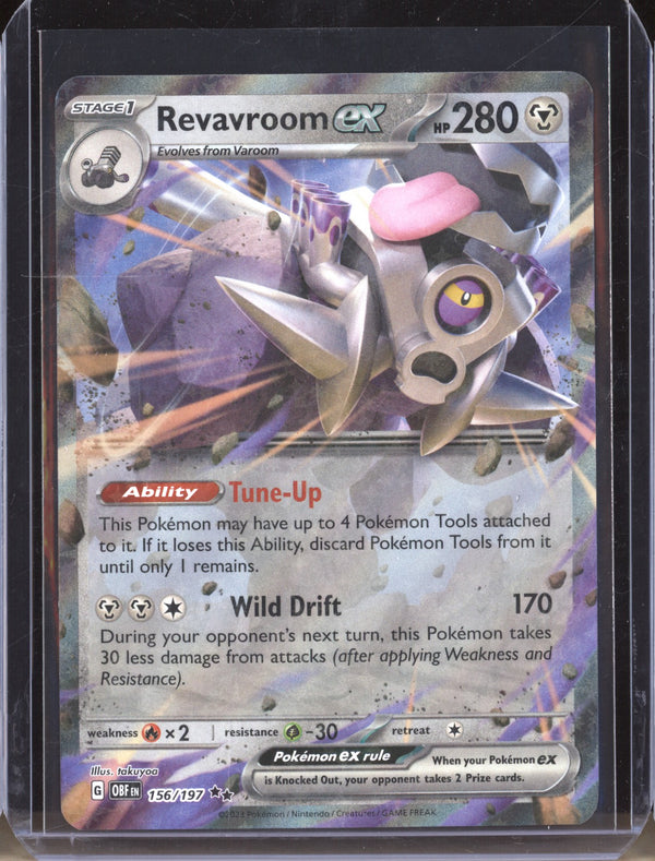 Revavroom ex 2023 Pokemon Obsidian Flames 156 Double Rare