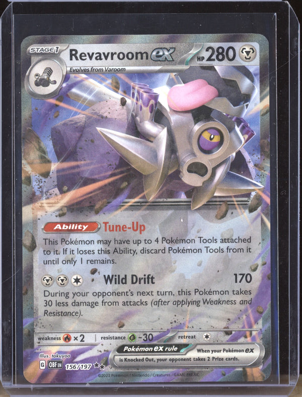 Revavroom ex 2023 Pokemon Obsidian Flames 156 Double Rare