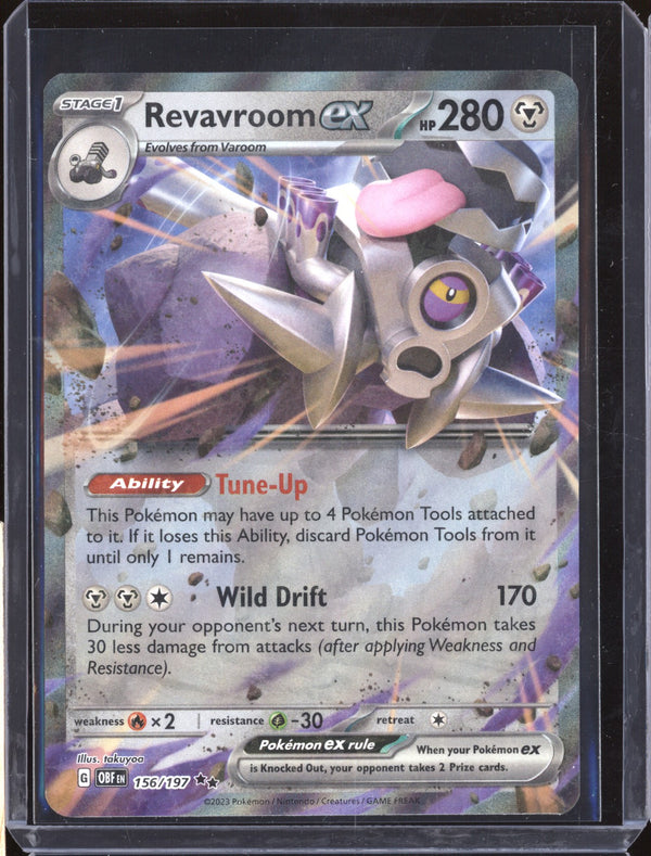 Revavroom ex 2023 Pokemon Obsidian Flames 156 Double Rare