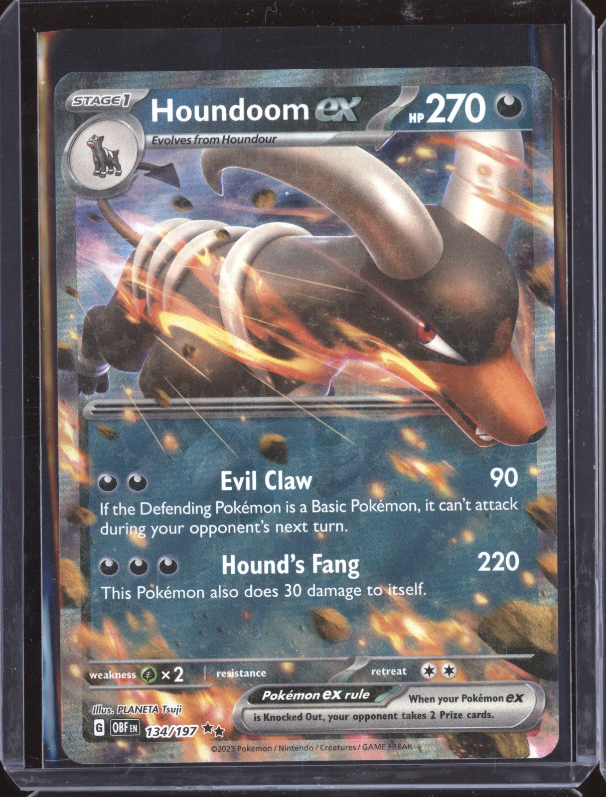 Absol ex 2023 Pokemon Obsidian Flames 135 Double Rare