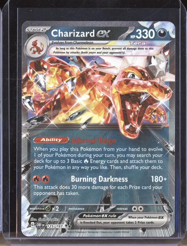 Charizard ex 2023 Pokemon Obsidian Flames 125 Double Rare