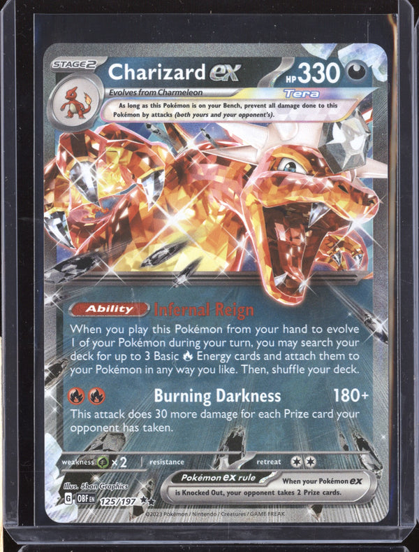 Charizard ex 2023 Pokemon Obsidian Flames 125 Double Rare