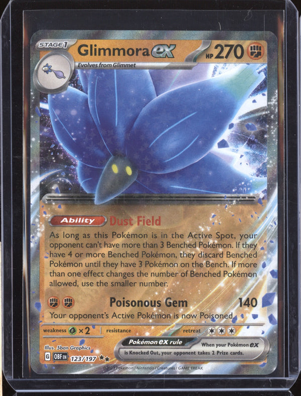 Glimmora ex 2023 Pokemon Obsidian Flames 123 Double Rare