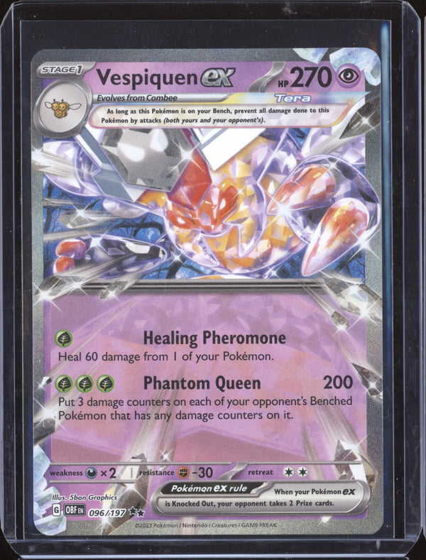 Vespiquen ex 2023 Pokemon Obsidian Flames 96 Double Rare