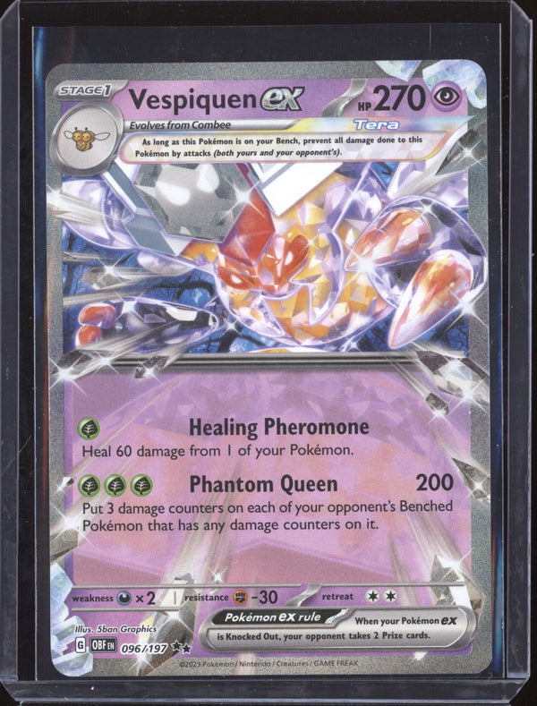 Vespiquen ex 2023 Pokemon Obsidian Flames 96 Double Rare