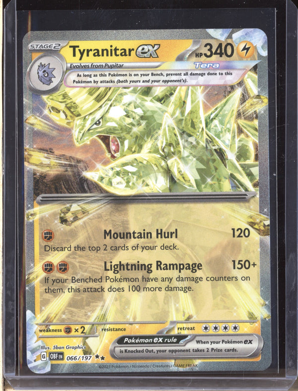 Tyranitar ex 2023 Pokemon Obsidian Flames 66 Double Rare