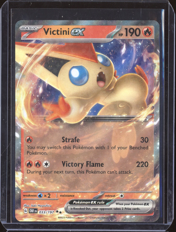 Victini ex 2023 Pokemon Obsidian Flames 33 Double Rare