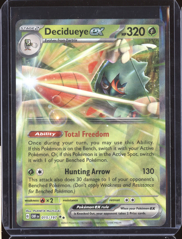 Decidueye ex 2023 Pokemon Obsidian Flames 15 Double Rare