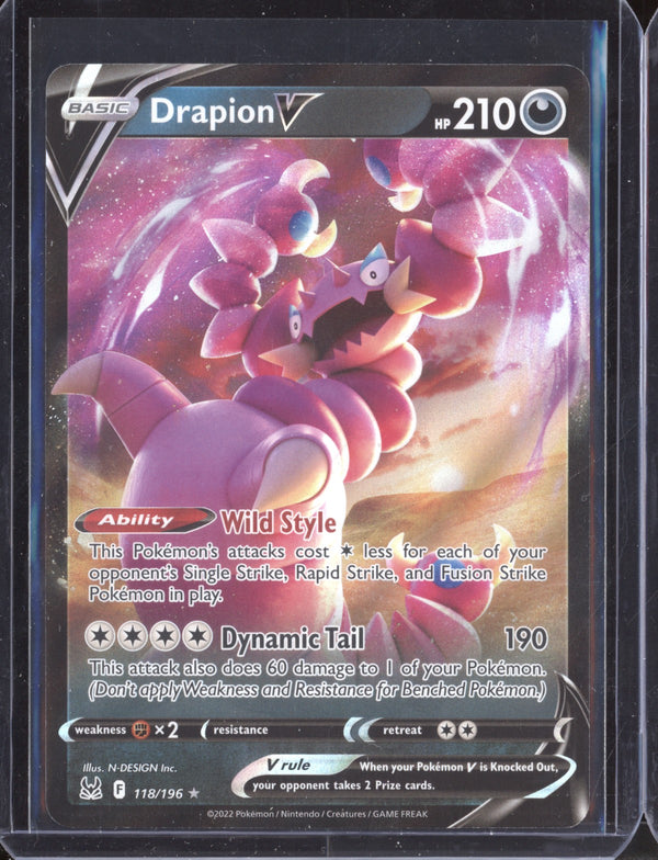 Drapion V 118/196 Pokemon Lost Origins