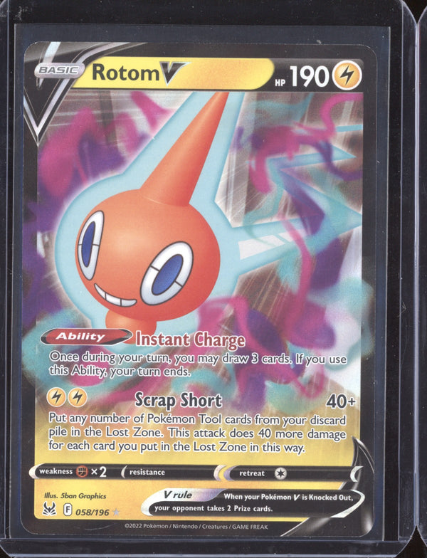 Rotom V 058/196 Pokemon Lost Origins