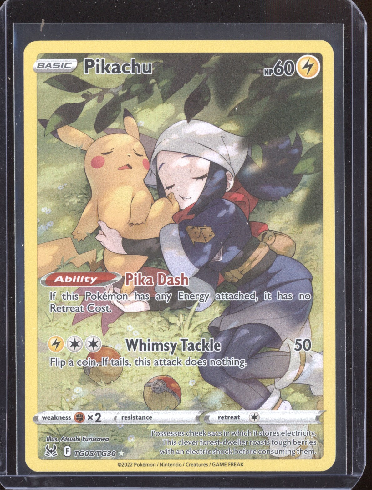 Pikachu Full Art TG05/TG30 Pokemon Lost Origins