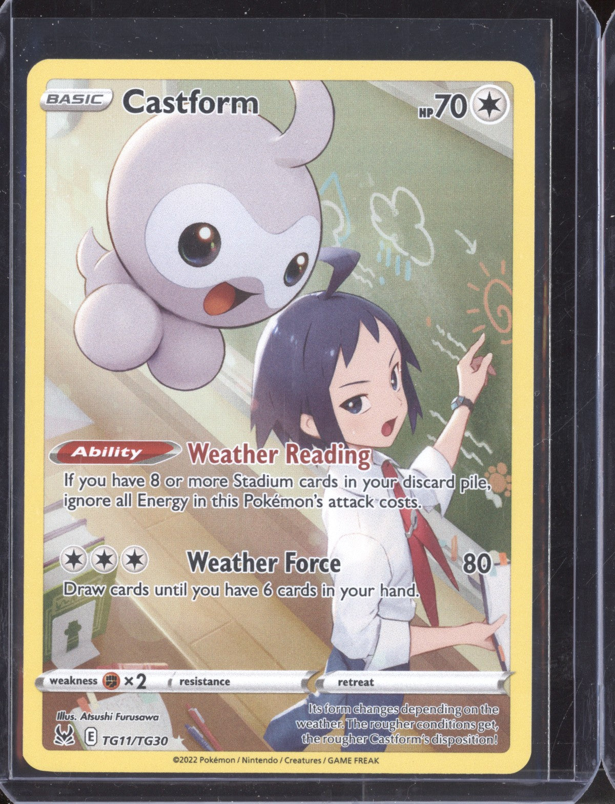 Castform Full Art TG11/TG30 Pokemon Lost Origins