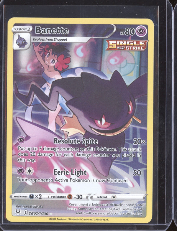 Banette Full Art TG07/TG30 Pokemon Lost Origins