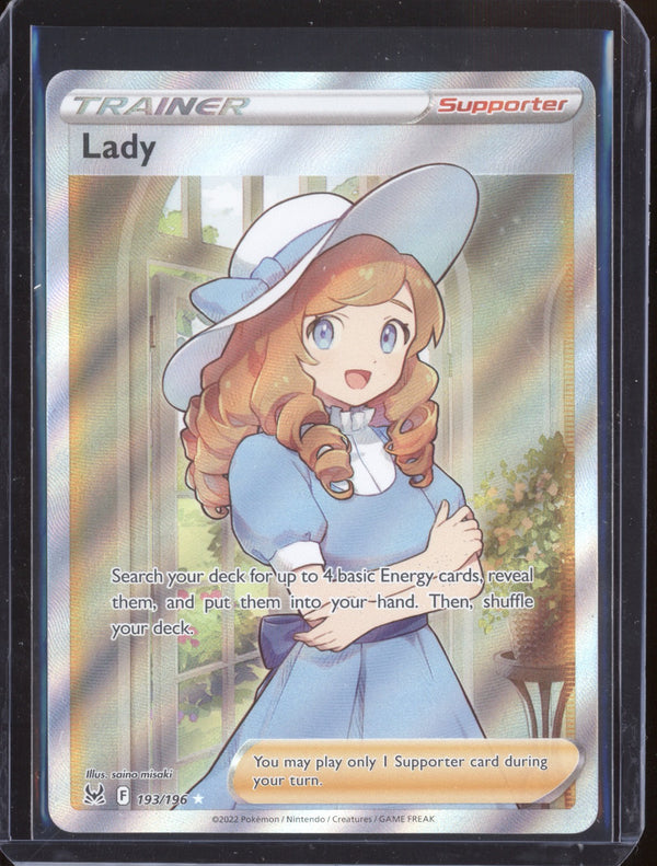 Lady 193/196 Pokemon  Lost Origins Full Art Trainer