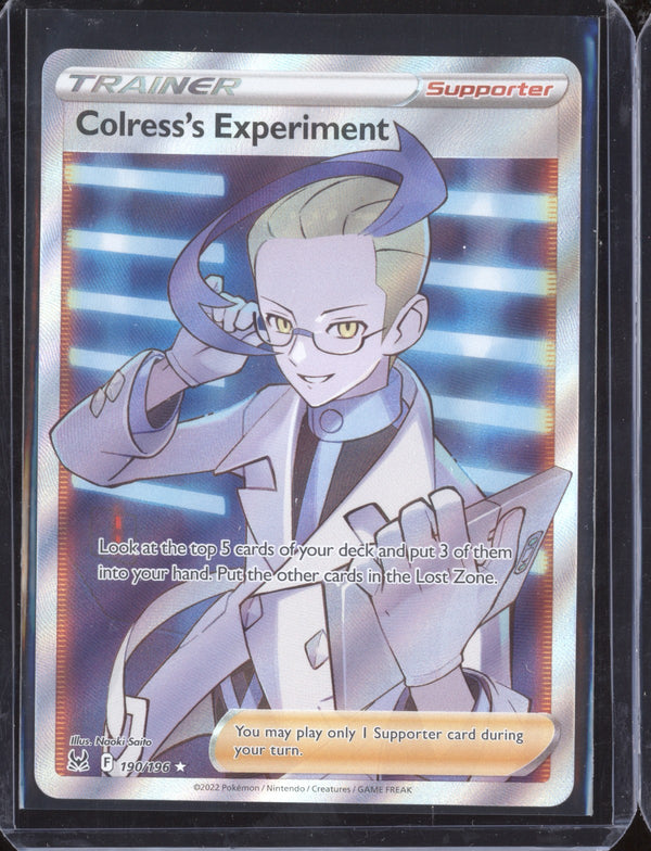 Colress's Experiment 190/196 Pokemon  Lost Origins Full Art Trainer