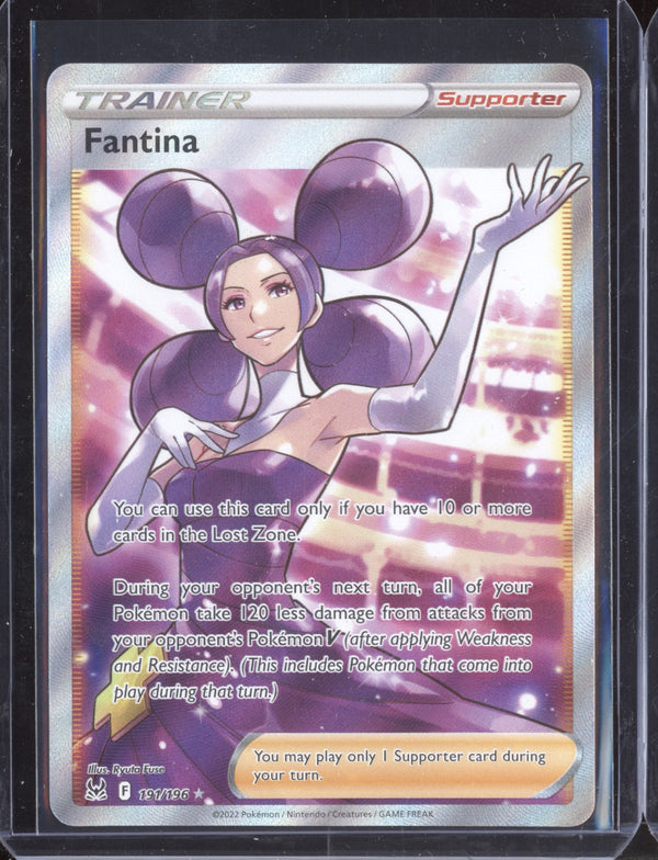 Fantina 191/196 Pokemon  Lost Origins Full Art Trainer