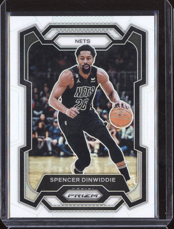 Spencer Dinwiddie 2023-24 Panini Prizm 84 White 47/175