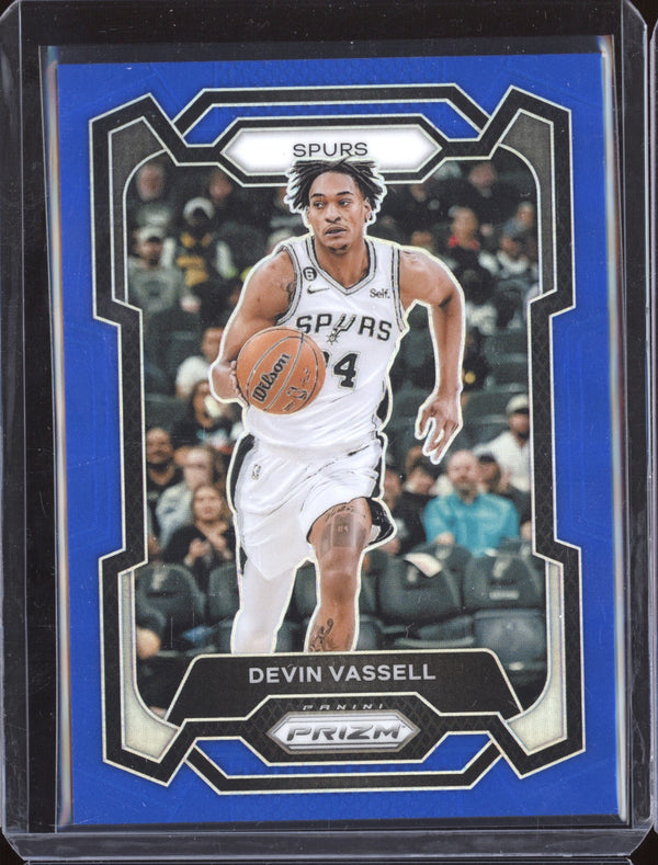 Devin Vassell 2023-24 Panini Prizm 95 Blue 151/199