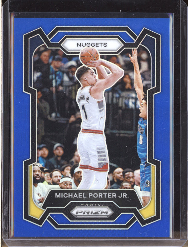 Michael Porter Jr  2023-24 Panini Prizm 116 Blue 163/199