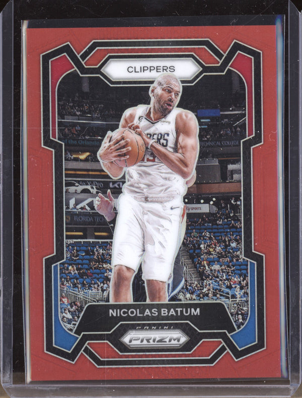 Nicolas Batum 2023-24 Panini Prizm 262 Red 249/299