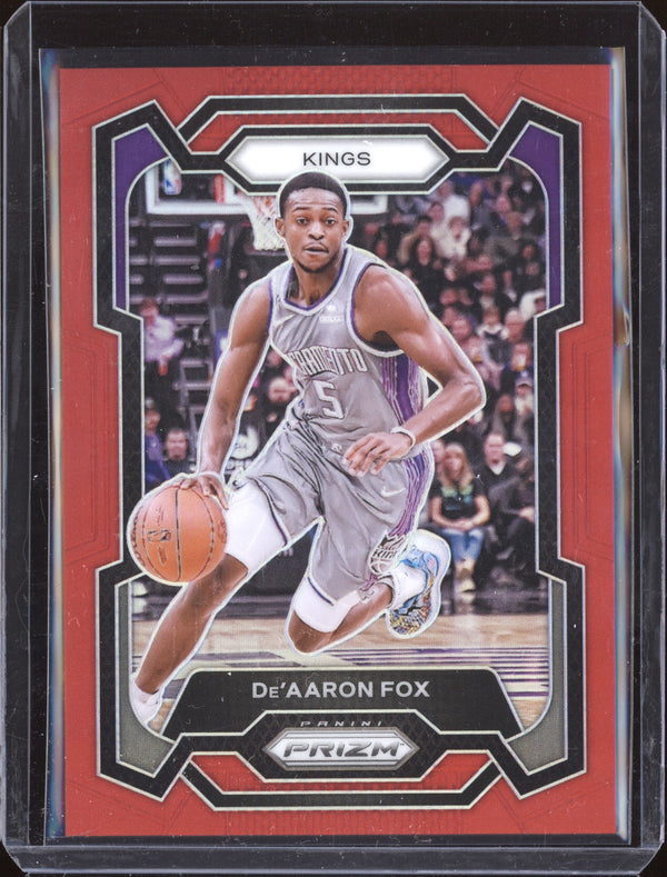 De'Aaron Fox 2023-24 Panini Prizm 6 Red 14/299