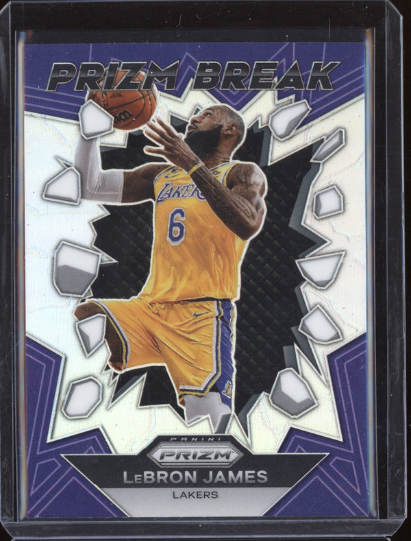 Lebron James 2023-24 Panini Prizm 3 Silver Prizm Break