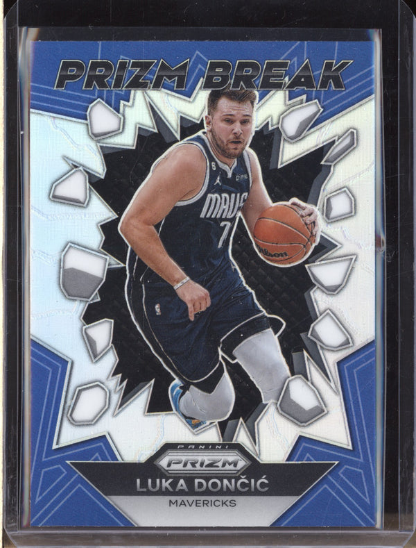 Luka Doncic 2023-24 Panini Prizm 4 Silver Prizm Break