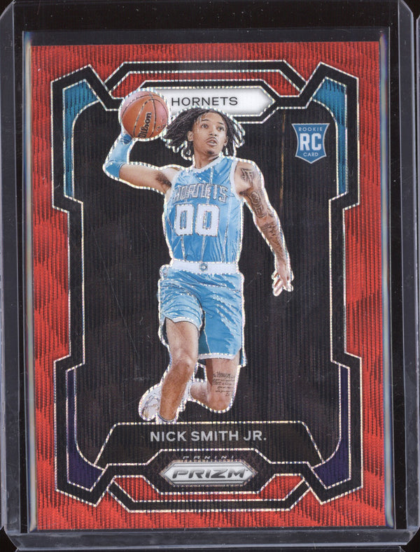 Nick Smith Jr 2023-24 Panini Prizm 135 Ruby Wave  RC