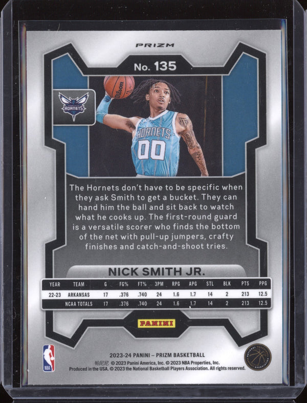 Nick Smith Jr 2023-24 Panini Prizm 135 Ruby Wave  RC