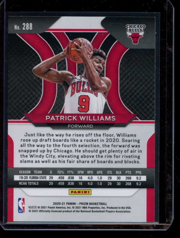 Patrick Williams  2020-21 Panini Prizm RC