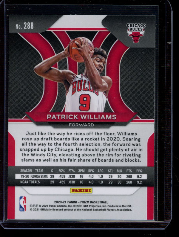 Patrick Williams  2020-21 Panini Prizm RC