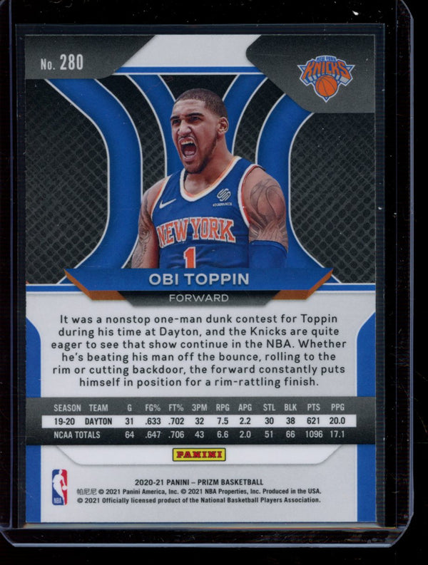 Obi Toppin 2020-21 Panini Prizm RC