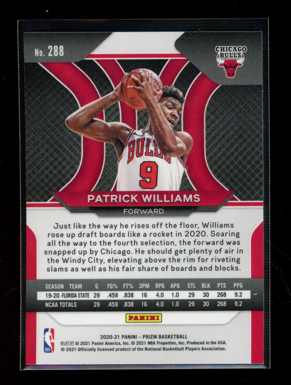 Patrick Williams  2020-21 Panini Prizm RC