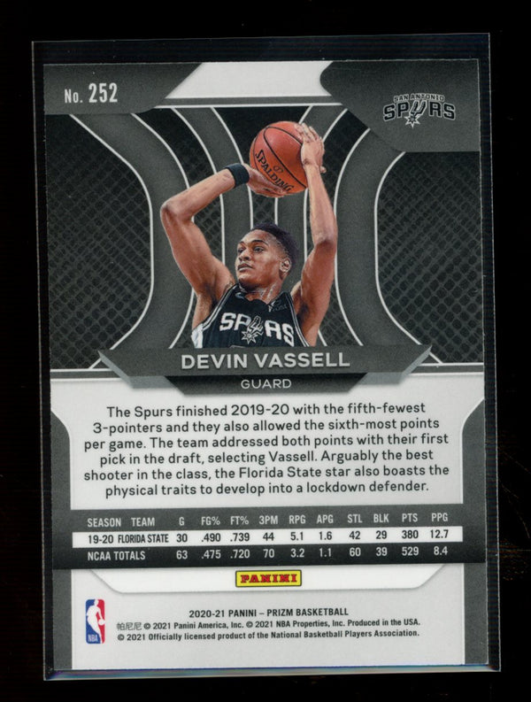 Devin Vassell 2020-21 Panini Prizm RC