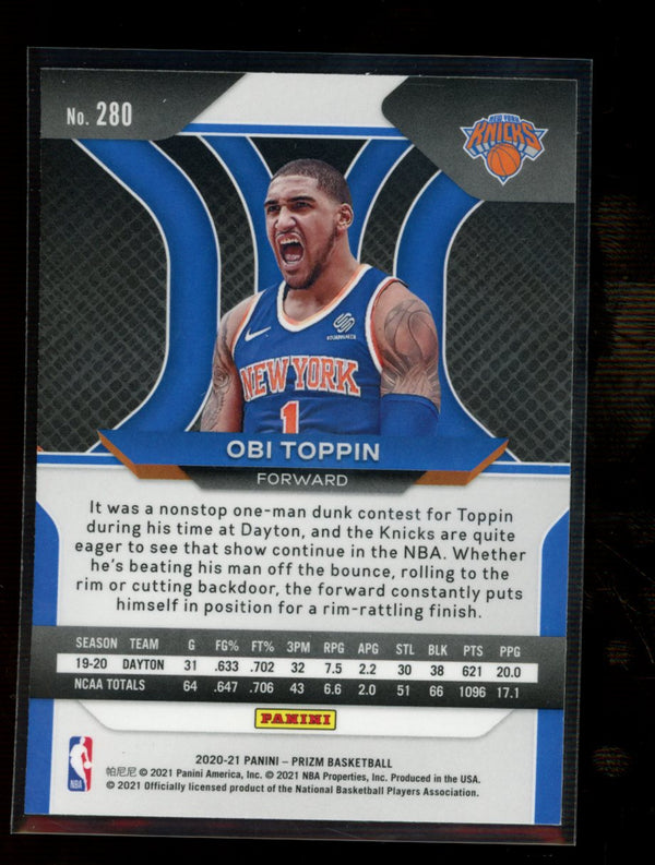 Obi Toppin 2020-21 Panini Prizm RC