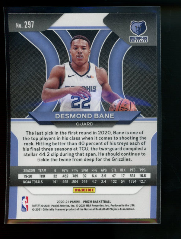 Desmond Bane 2020-21 Panini Prizm RC