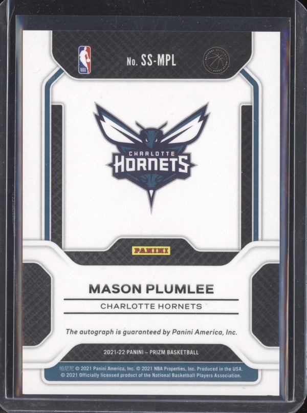 Mason Plumlee 2021-22 Panini Prizm SS-MPL Sensational Signatures