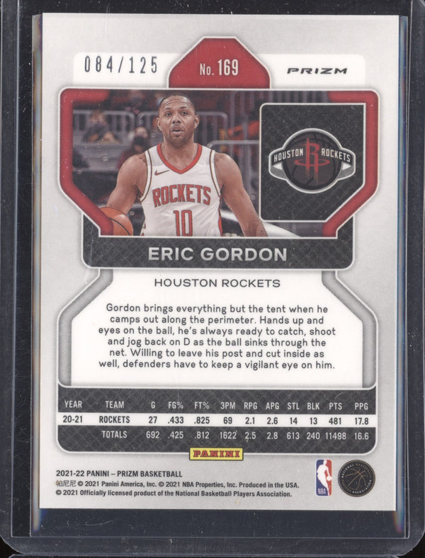 Eric Gordon 2021-22 Panini Prizm 169 Blue Ice 84/125