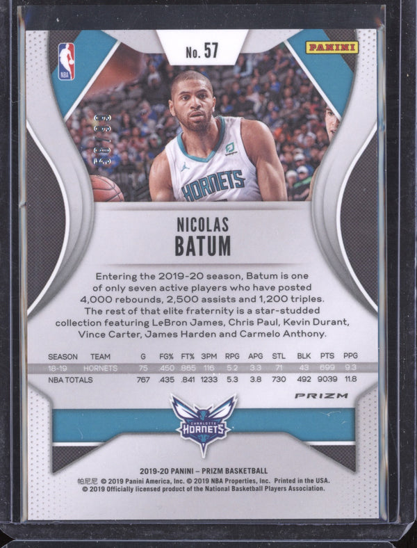 Nicolas Batum 2019-20 Panini Prizm 57 Blue Ice