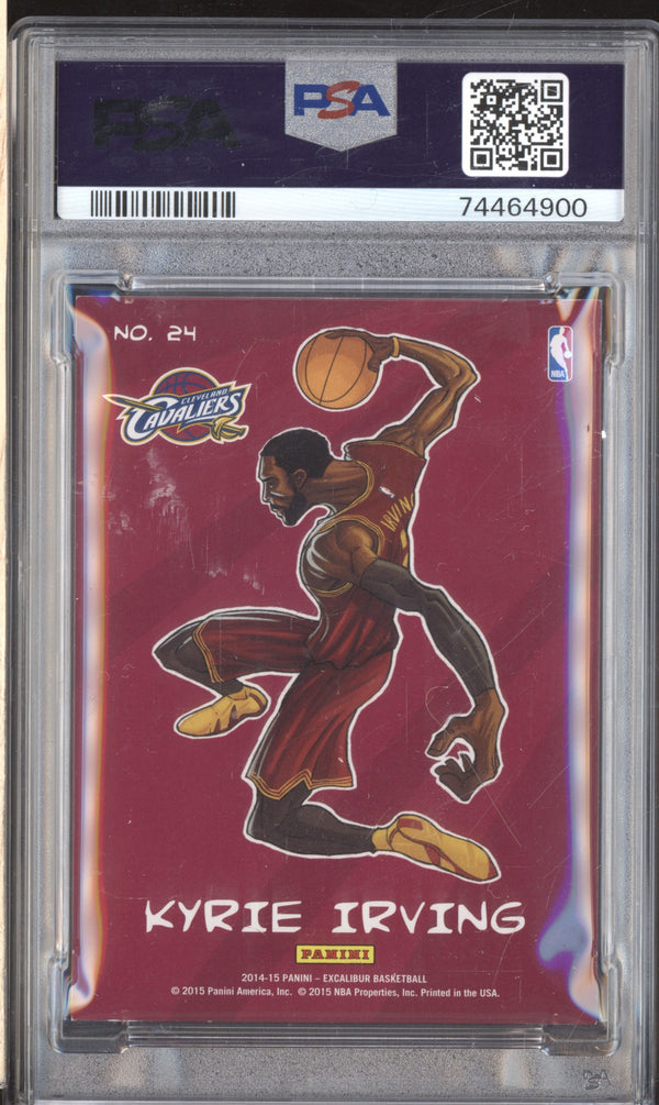 Kyrie Irving 2014-15 Panini Excalibur 24 Kaboom PSA 8 LPZ