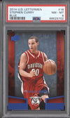 Stephen Curry 2014-15 Upper Deck Lettermen 18 Blue 155/249 PSA 8