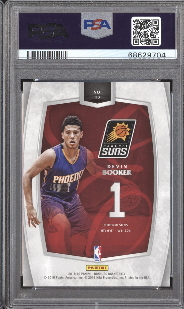 Devin Booker 2015-16 Panini Donruss 13 Elite Franchise Futures RC PSA 9