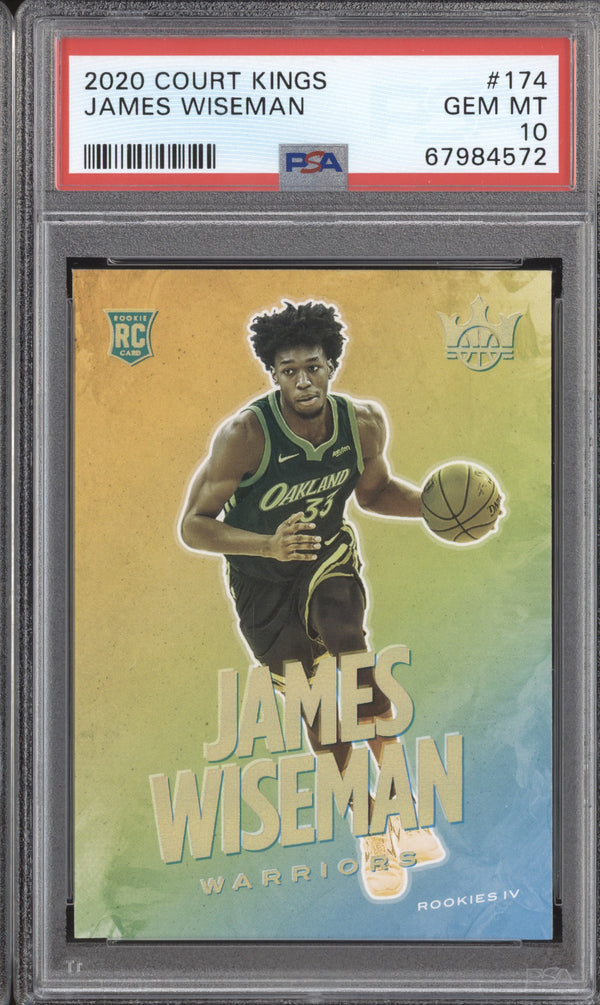 James Wiseman 2020-21 Panini Court Kings 174 Level IV RC PSA 10