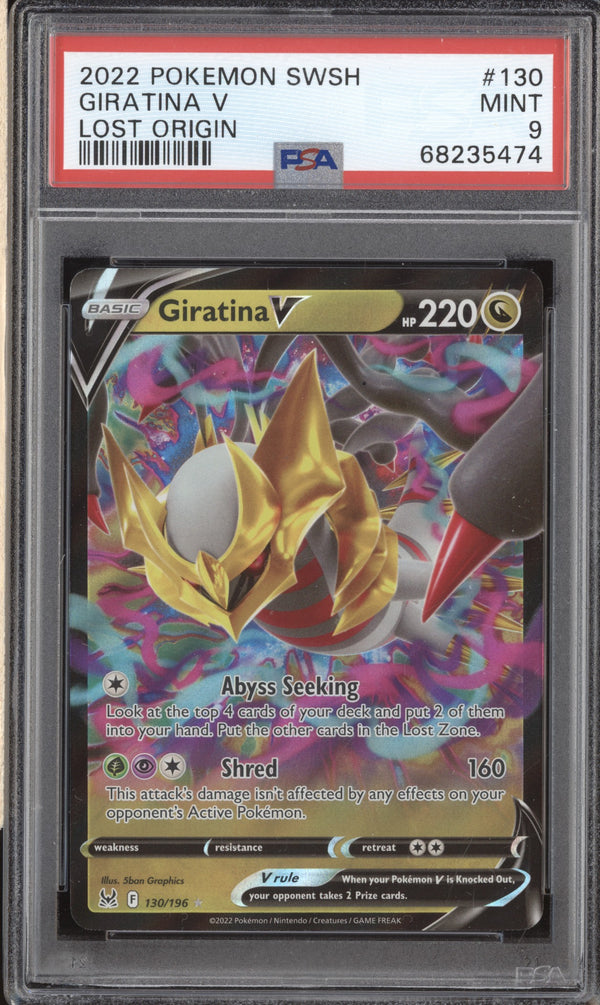 Giratina V 2022 Pokemon Lost Origin 130/196 PSA 9