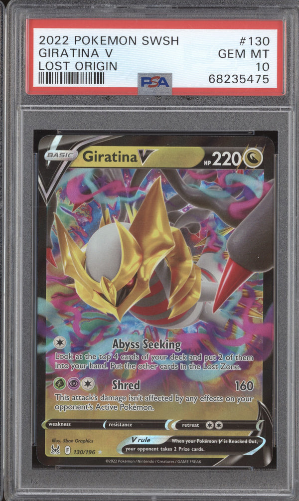 Giratina V 2022 Pokemon Lost Origin 130/196 PSA 10